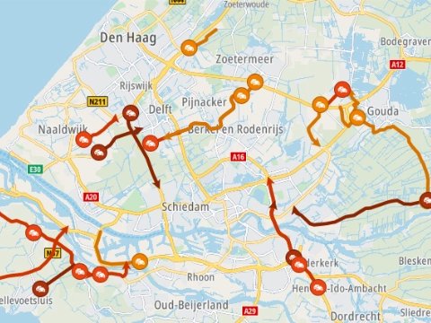 Code Oranje om gladheid, zware ochtendspits verwacht