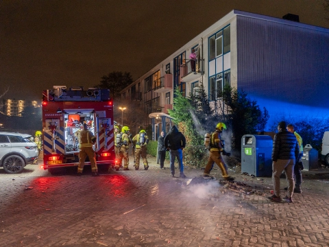 Melding woningbrand door stapel vuurwerk