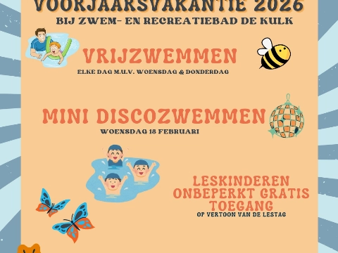 Voorjaarsvakantie: zwemmen in De Kulk!
