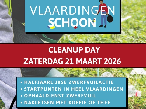 Tiende Cleanup day!  We maken de straten schoon op zaterdag 21 maart!