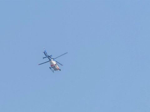 Verdachte situatie in Vlaardingen: politiehelikopter in de lucht