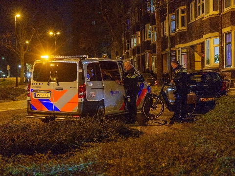 Man gewond na val met fiets Schiedamsweg