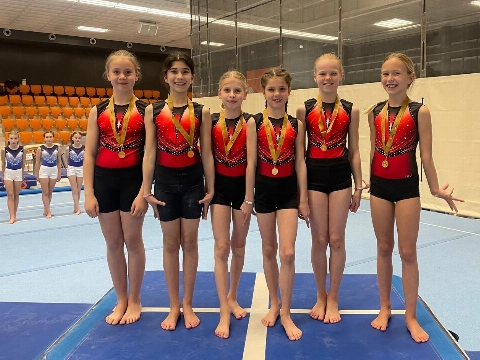Goud voor Vlaardingen: turnteams schitteren op weg naar districtsfinale