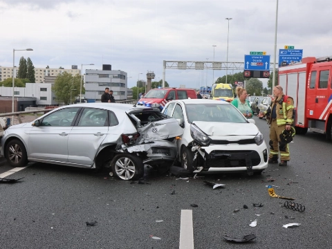 Ravage na aanrijding op de A20