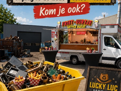 Friet-Uurtje bij Lucky Luc Metals: oude metalen inleveren en snacken!