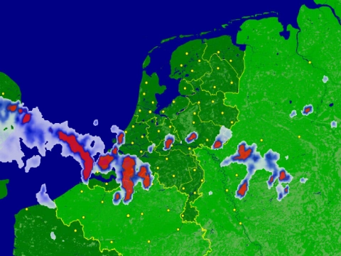 KNMI waarschuwt voor stevige onweersbuien