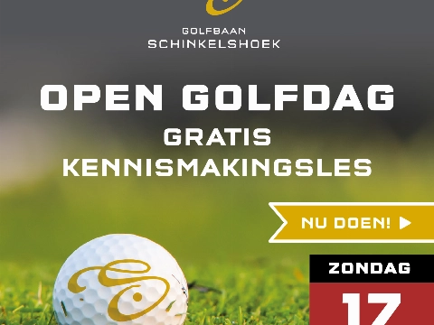 Gratis kennismaken met golf tijdens Open Dag Schinkelshoek