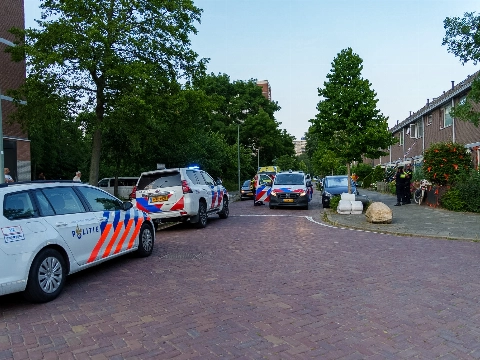 Traumahelikopter landt voor medische noodsituatie