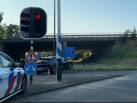 Ongeval bij oprit A20 Vlaardingen