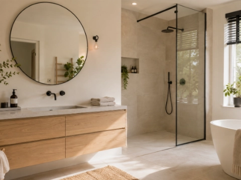 Zo laat je de badkamer echt aansluiten bij de rest van je interieur