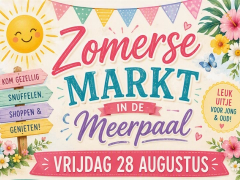 Zomerse markt in De Meerpaal: snuffelen, shoppen en genieten