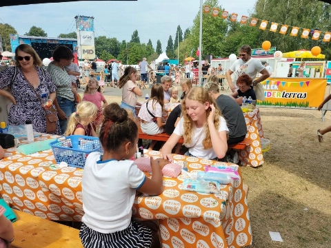 Zomerterras vandaag één groot speelparadijs voor kinderen