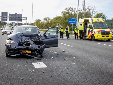 Ravage op A20 na aanrijding