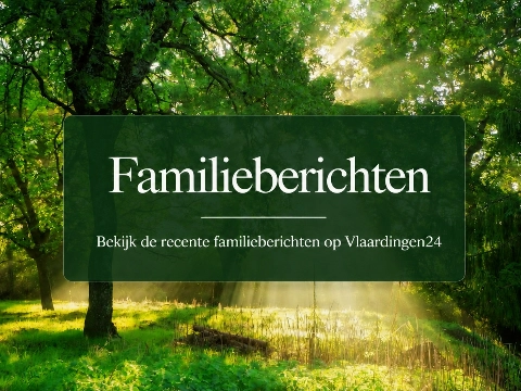 Vlaardingen24 plaatst gratis familieberichten!