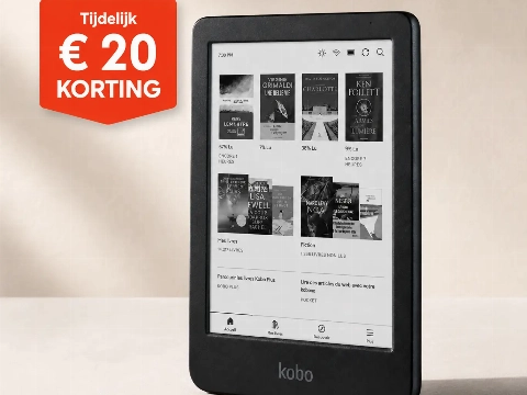 Tijdelijk € 20,- korting op de Kobo Clara BW