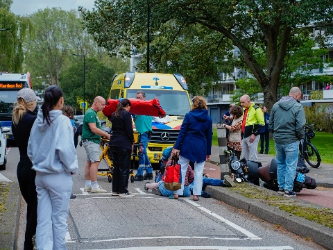 Scooterrijder gewond na val op Dillenburgsingel