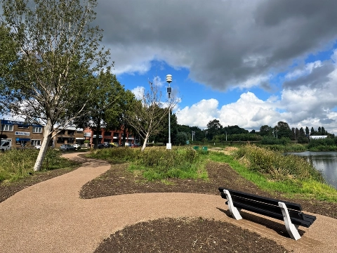 Parkje bij Brandplas in de Vergulde Hand