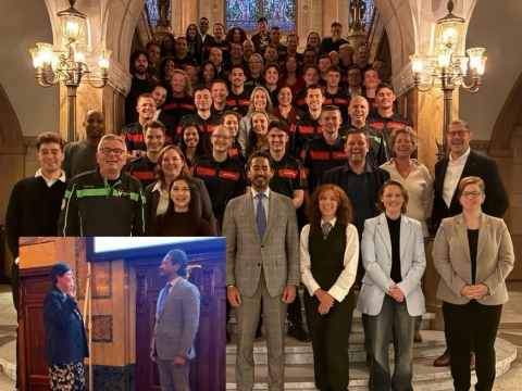 Bergmann neemt eed af van vijftig nieuwe mensen Veiligheidsregio