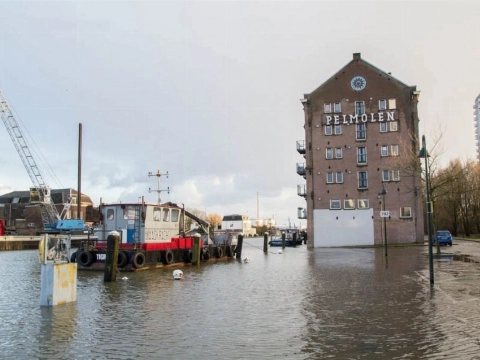 Opnieuw hoogwater in Vlaardingen