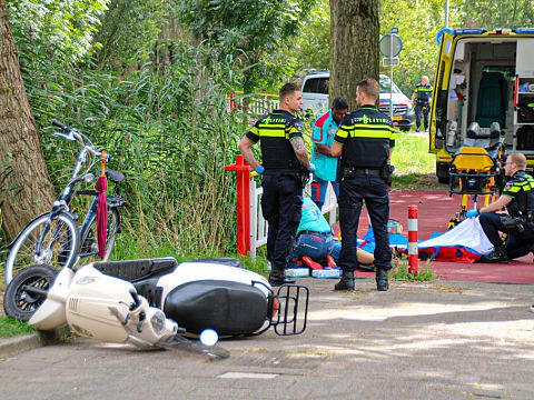 Scooterrijder gewond na eenzijdig ongeval op Hofpad