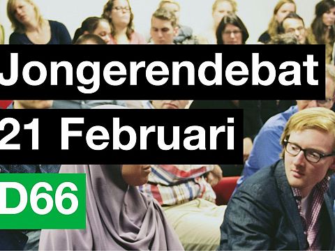 D66 organiseert jongerendebat in De Waker