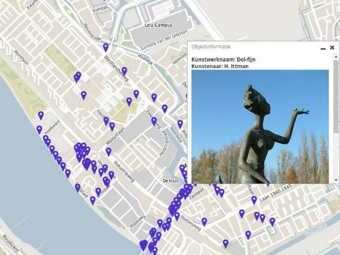 Digitale kaart voor kunst in Maassluis