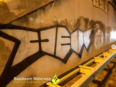 Graffiti-artist na korte achtervolging aangehouden