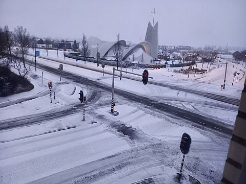 Sneeuw in Maassluis: Een mooi winters plaatje