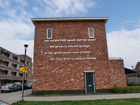 Kunstwerk van de Maand mei: gedicht Sluispolder-West