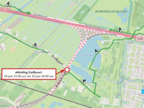 Zuidbuurt een dag afgesloten bij bouwterrein