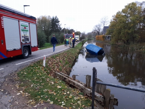 Paard in trailer te water aan de Zuidbuurt