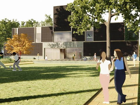 Ontwerp nieuwe sportzaal Sportlaan is klaar