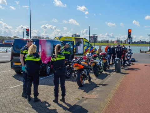 Twee gewonden bij ongeluk groep motorrijders