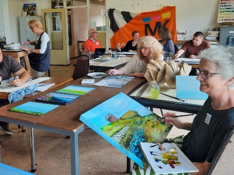 Geslaagd ART CAMP - resultaten in het Douanehuisje
