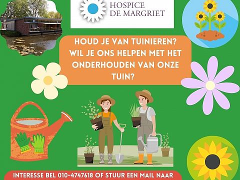 Houd je van tuinieren? Help Hospice De Margriet!