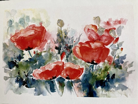 Aquarellist Beatrix van Buuren exposeert in het Douanehuisje