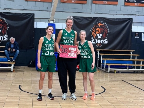 Dames 3X3 wint Concrete Lions toernooi in Rotterdam