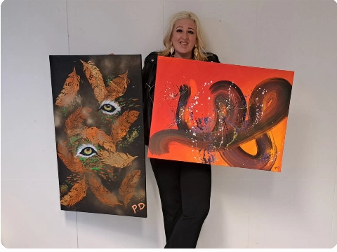 Patricia Damen vult het Douanehuisje met kleur en emoties