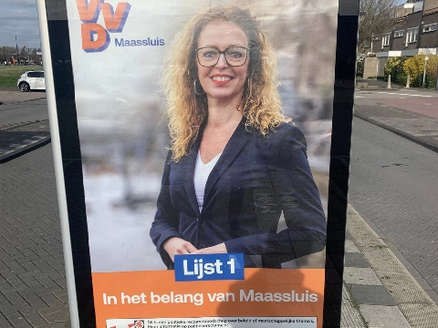 VVD verknalt verkiezingsposters