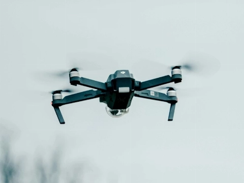 Onderzoek met drone boven Röntgendreef