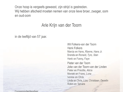 Arie Krijn van der Toorn