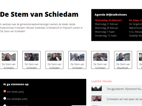 Lokale media lanceren 'De Stem van Schiedam'