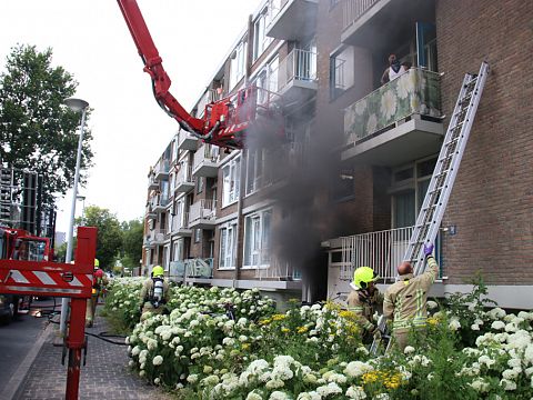 Paniek bij brand in Willem Pijperstraat