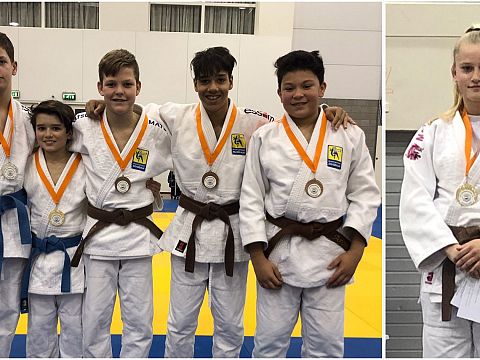 Zes medailles bij ZH-kampioenschap judo
