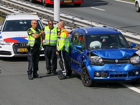 Lange files rond Schiedam na ongevallen