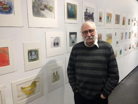 Kunst Werkt eert oudste deelnemer  Jan Wagner met bliksemexpositie