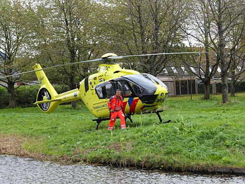 Traumahelikopter ingezet voor assistentie aan hulpdiensten