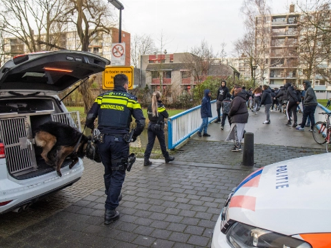 Politie grijpt fel in tijdens incident