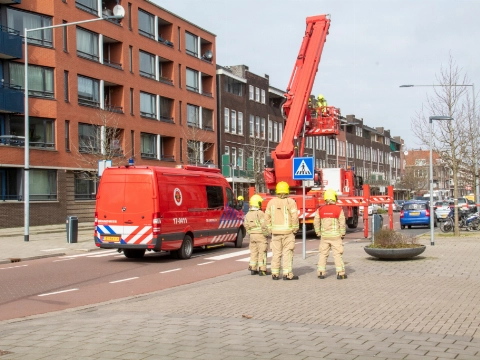 Storm Evert raast over Schiedam