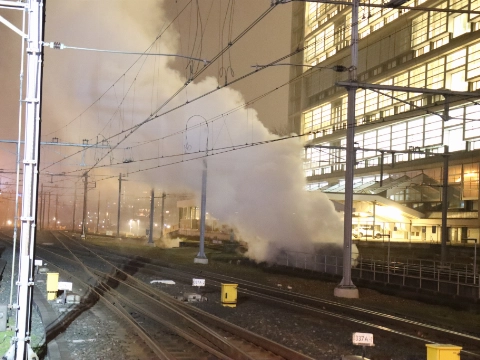 Treinverkeer gestremd na brand op Rotterdam CS
